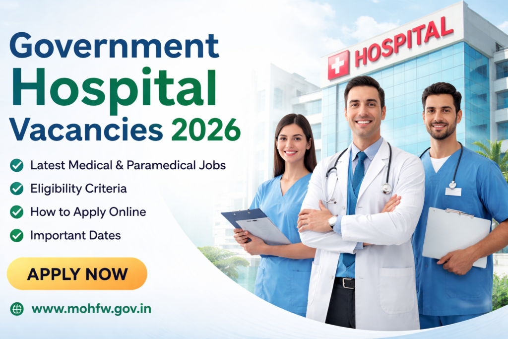 Government Hospital Vacancies 2026