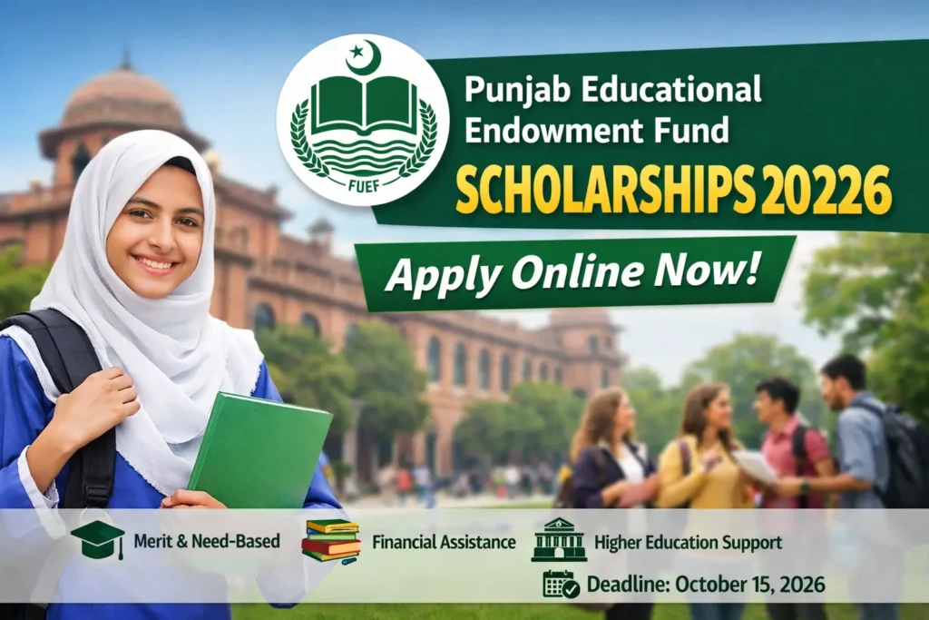 Punjab Educational Endowment Fund Scholarships 2026 Apply Online Now