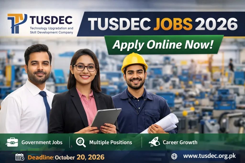 TUSDEC Jobs 2026 Apply Online Now for Latest Career Opportunities